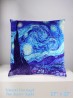 Vincent Van Gogh: The Starry Night Design Cushion Cover and Filler (double sided)